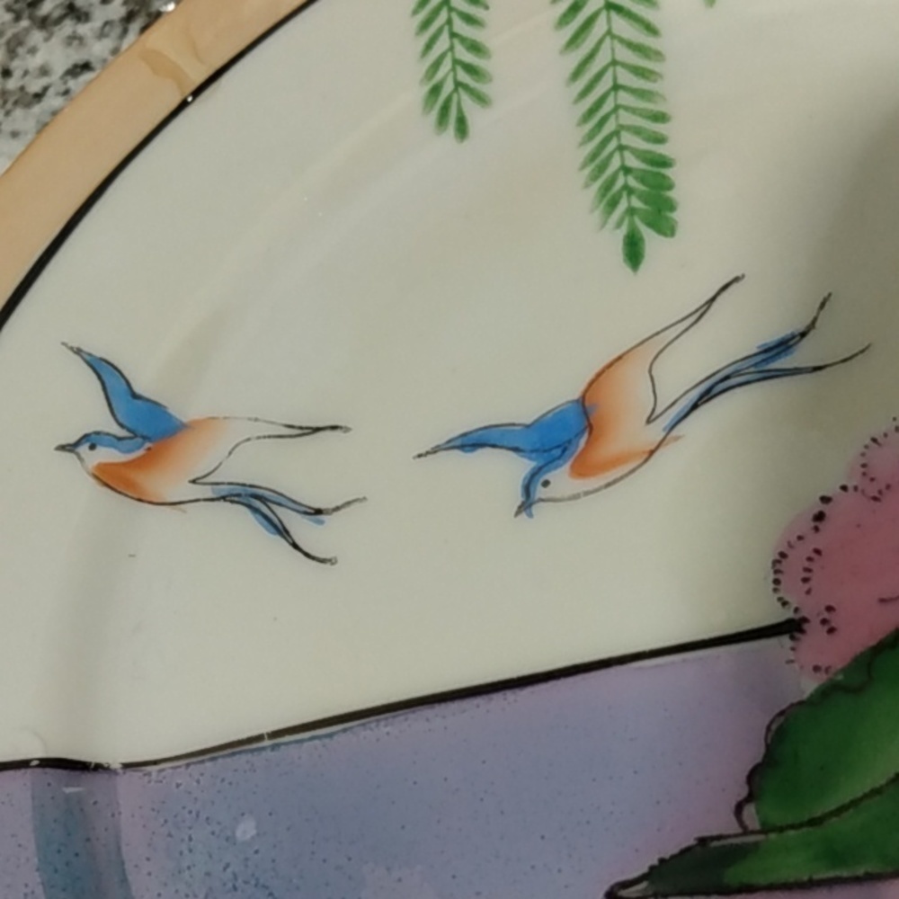 4 Vintage Japanese Gold trimmed plates - Picture 10 of 12